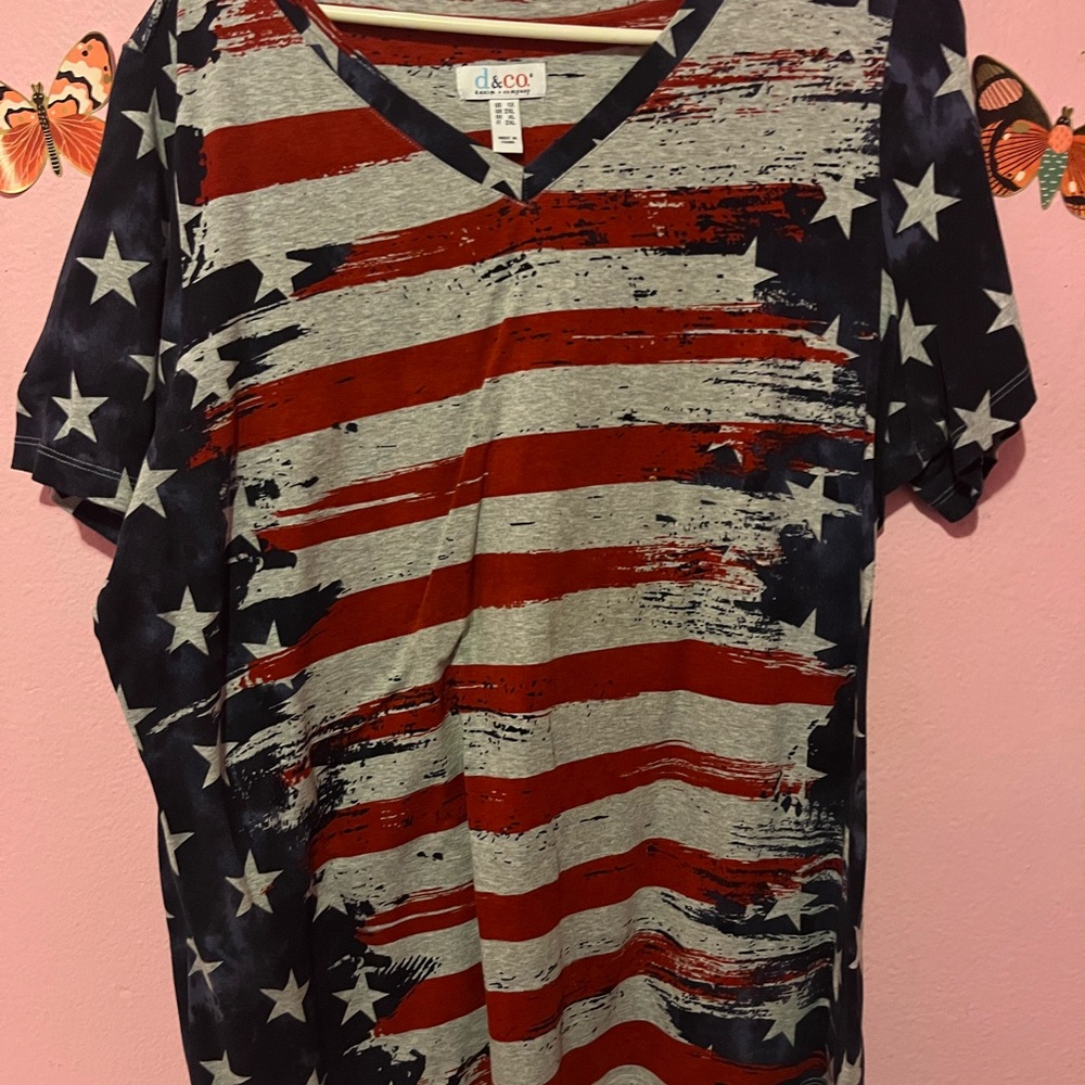 Women’s American Flag Inspired Shirt